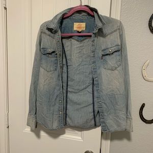 Vintage jean jacket button up